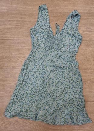 Лляне легке плаття сарафан zara, розмір xs-s.9 фото