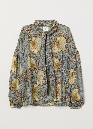 H&m morris &co коллекция блуза в цветы