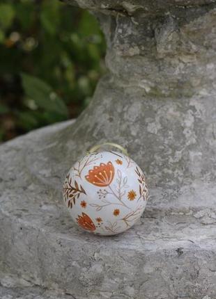 Елочный шар ручной росписи тигр5 фото