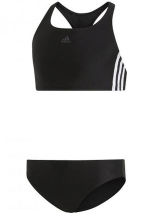 Купальник дитячий adidas fit 3 stripe bikini kids girls swimming suit dq- 33181 фото