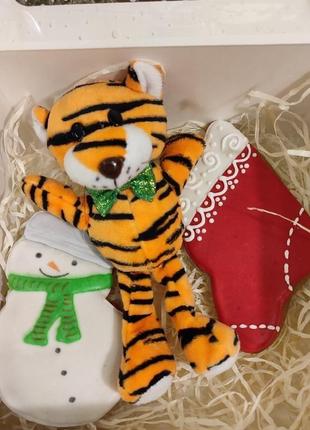 Новогодний набор"тигр с бантиком"5 фото