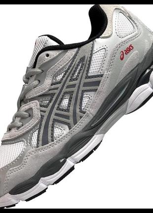 Женские кроссовки asics gel - nyc white steel gray2 фото