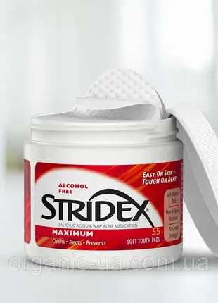 Stridex, очищающие салфетки с салициловой кислотой, (2% салициловой кислоты)2 фото