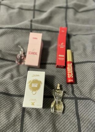 Жіночі парфуми jean paul gaultier scandal та jean paul gaultier divine