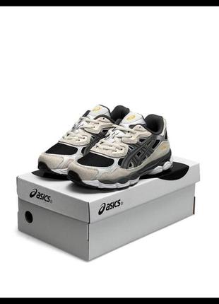 Женские кроссовки asics gel - nyc bleige steel