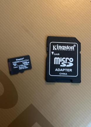 Карта пам'яті kingston 128gb для фотоаппарата