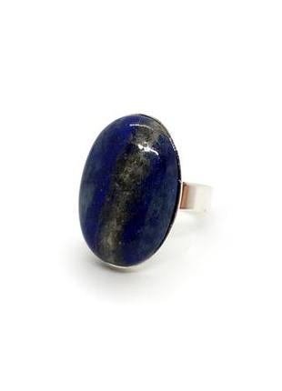 🔺💍🐟 овальное кольцо в винтажном стиле натуральный камень лазурит