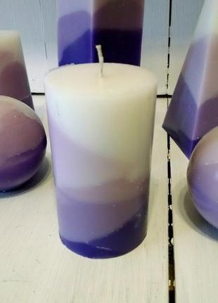 Набір ароматичних свічок лаванда6 фото