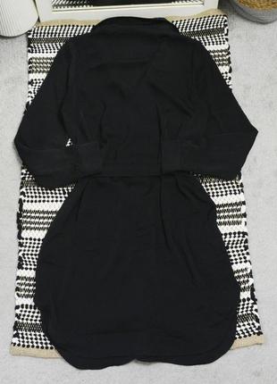 Новое черное сатиновое платье рубашка h&amp;m10 фото
