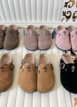 Сабо birkenstock chrome hearts