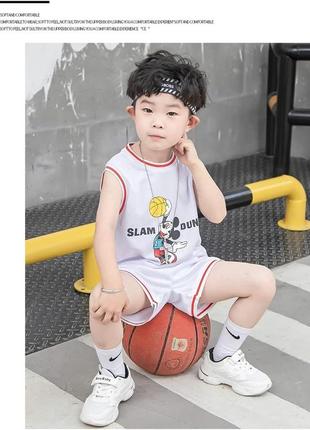 Костюм летний детский костюм баскетбольный майка и шорты