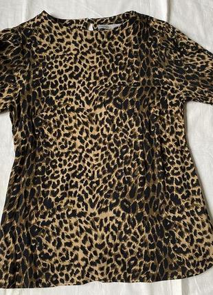 Блуза леопардовый принт