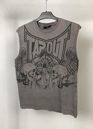 Tapout винтажная футболка майка y2k с скилетами в стиле affliction2 фото