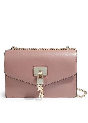 Сумка кожаная dkny elissa flap shoulder bag r1338281 оригинал leather