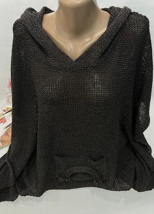 Стильний светр, з капюшоном1 фото