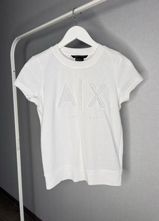 Armani exchange біла футболка