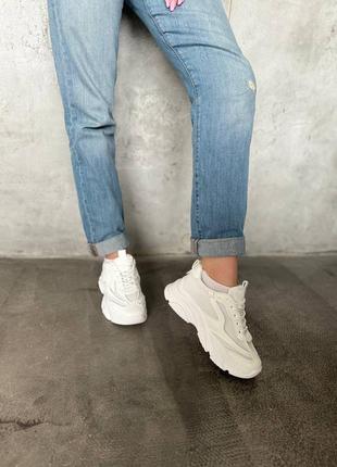 Кросівки кеди жіночі білі3 фото