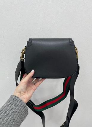 Gucci lady web leather shoulder bag7 фото