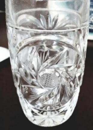 Хрустальные стаканы с гравировкой ручной работы.5 фото
