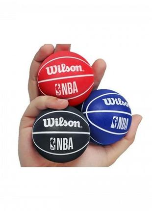 Міні-м'яч баскетбольний для дриблінгу wilson nba dribbler (wtb1100pdqnba)2 фото