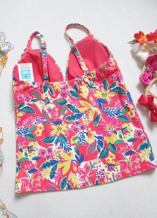 Шикарный купальник танкикни в цветочный принт m&s 🌺🌴🌺5 фото