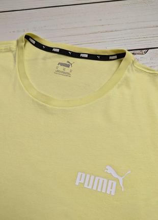 Мужская коттоновая жёлтая футболка puma пума оригинал4 фото