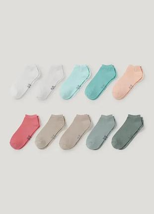Низкие носки 10 шт c&amp;a оригинал
