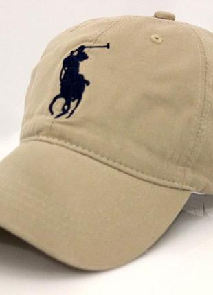 Кепка polo ralph lauren бежевого цвета1 фото