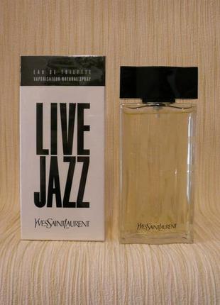 Yves saint laurent - live jazz (1998) - туалетная вода 100 мл - винтаж