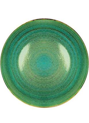 Тарелка обеденная losk brenda blu l0681-t8601559 22.6 см зеленая