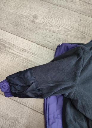 Комплект дощовик на флісі куртка та штани напівкомбінезон грязепруф 86/925 фото