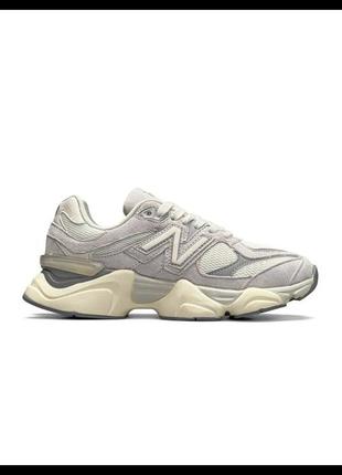 Женские кроссовки new balance 9060 gray beige4 фото