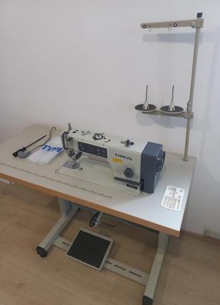 Промислова швейна машина gc6158md typical (комплект: голова+стіл)2 фото