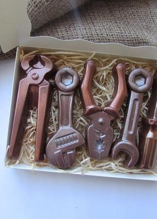 Шоколадний набір для чоловіків " набір інструментів" , 320 грам1 фото