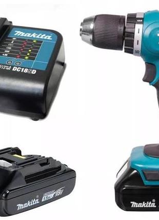 Шурупокрут акумуляторний makita ddf453syx4 (42 нм, 1.5-13 мм, lxt)