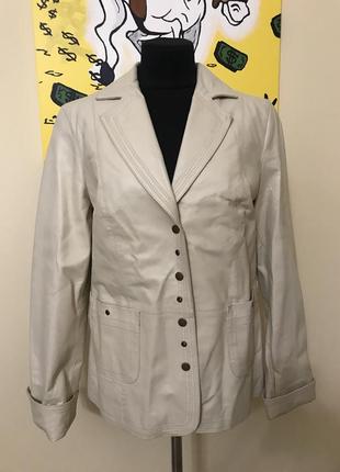 Пиджак кожаный брендовый