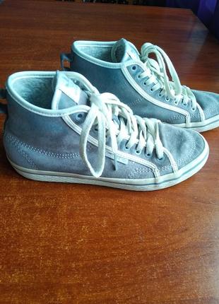 Теплые высокие кеды на меху adidas