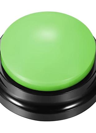 Звуковая кнопка для собак и котов с голосовой командой зелёная