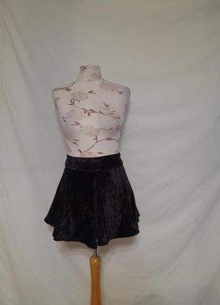 Бархатная юбка в готическом стиле готика панк аниме