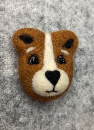 Брош з вовни "пес патрон"