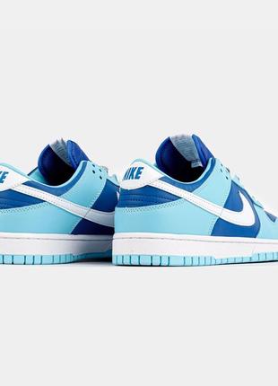 Кроссовки nike dunk low blue2 фото