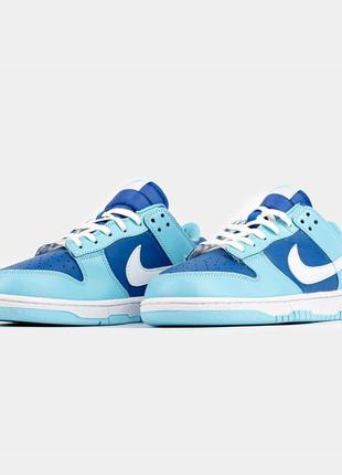 Кроссовки nike dunk low blue5 фото