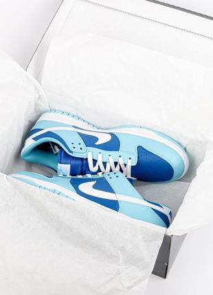 Кроссовки nike dunk low blue7 фото