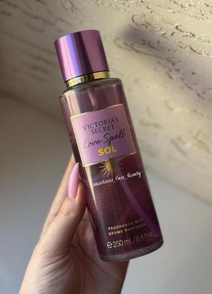 Спрей для тіла та волосся victoria’s secret love spell sol1 фото