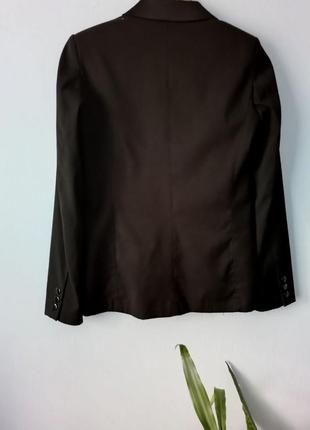 Пиджак классический черный базовый офисный стиль брендовый yves saint laurent uniform5 фото