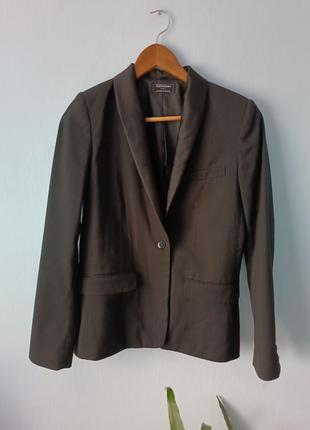 Пиджак классический черный базовый офисный стиль брендовый yves saint laurent uniform
