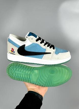 Nike sb dunk low x travis scott playstation blue