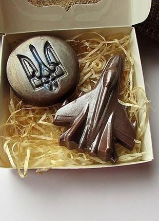 Шоколадний набір ручної роботи truffle bro "слава україні", 130 грам