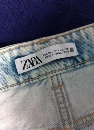Шорты джинсовые светлые базовые классические короткие летние одежды zara3 фото
