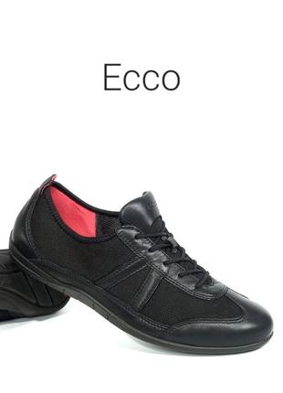 Кожаные летние женские кроссовки ecco bluma оригинал